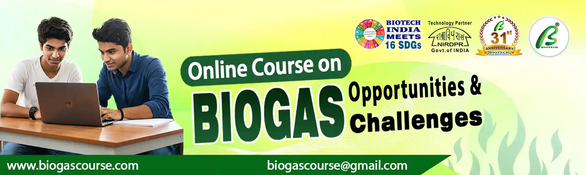 Course on Biogas opportunities and challenges