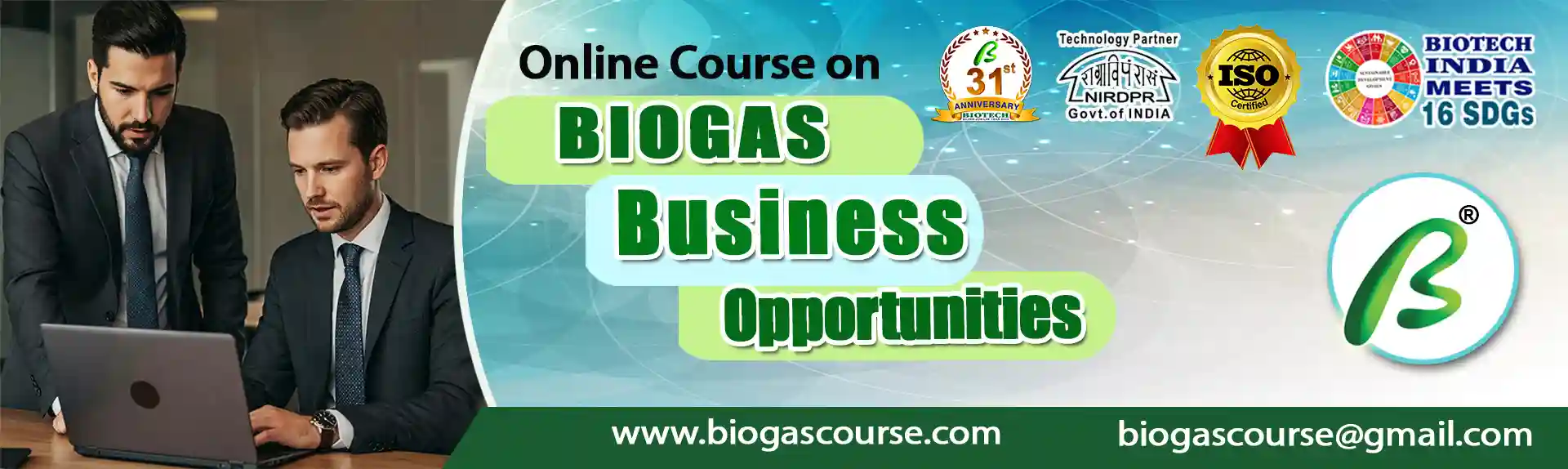 Course on Business on Biogas technology