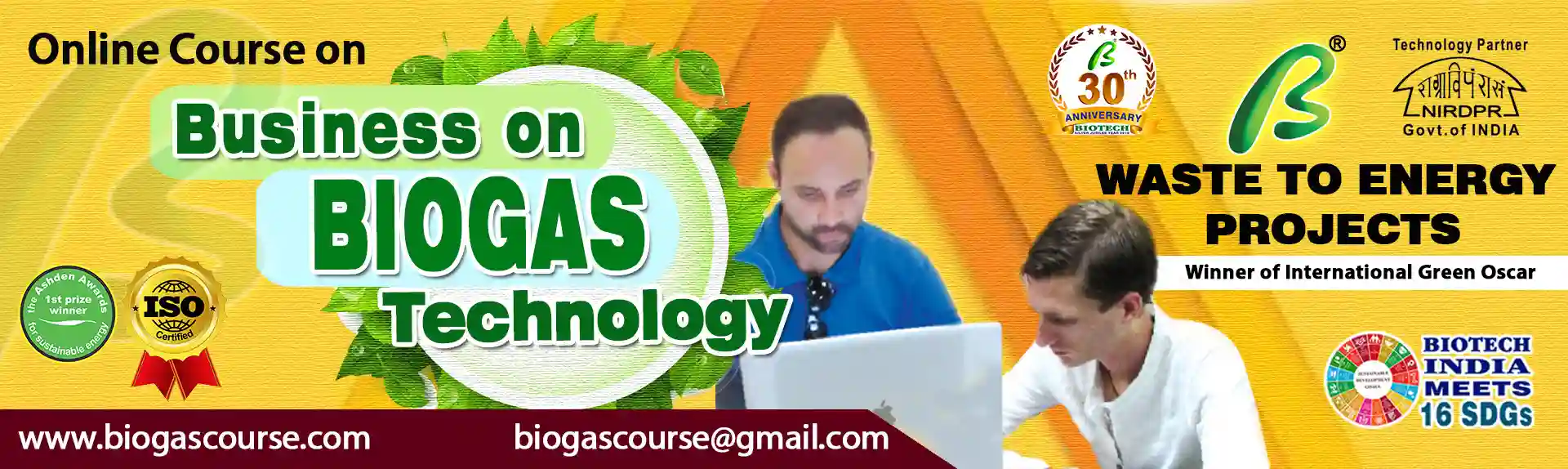 Course on Business on Biogas technology