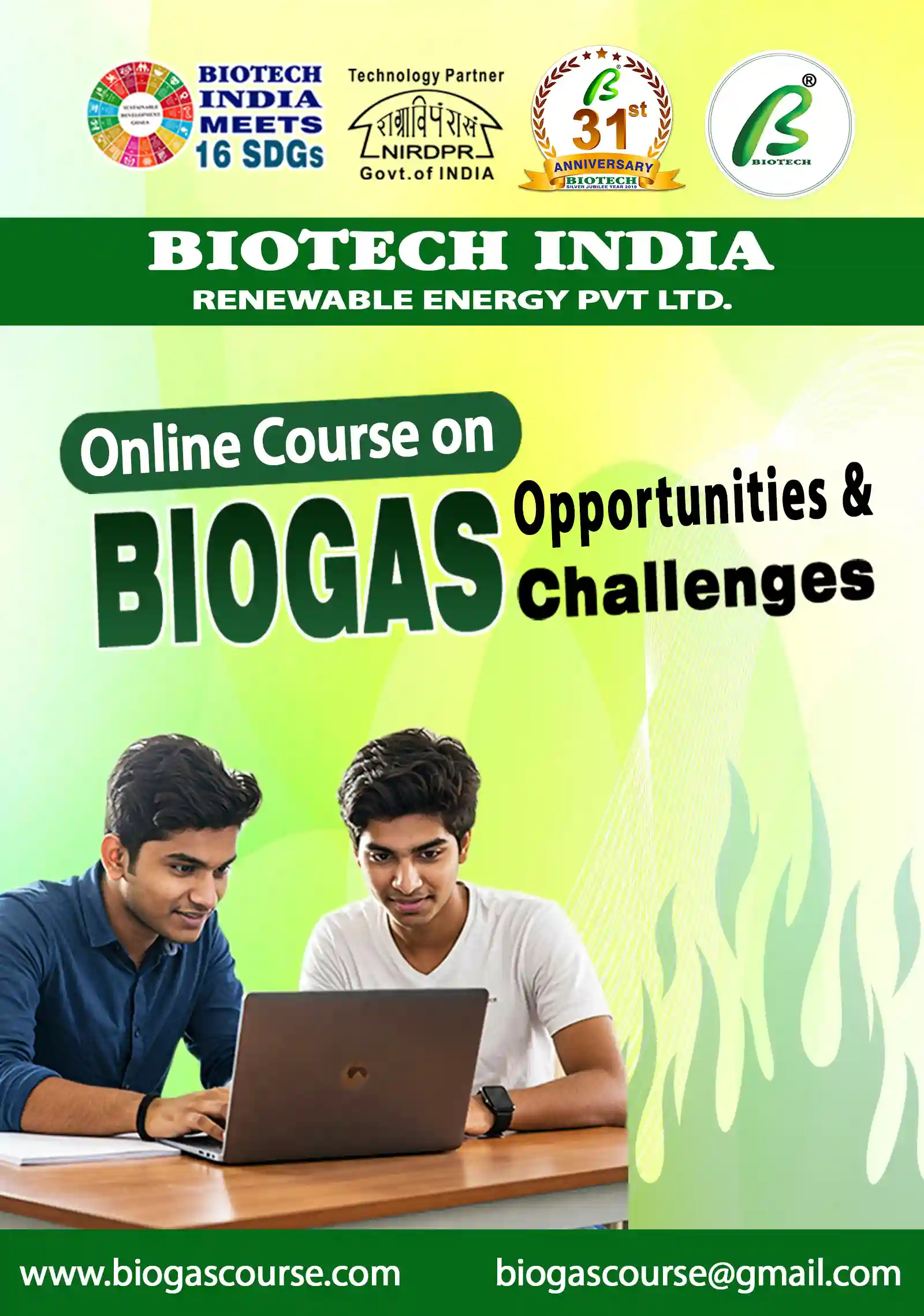 Course on Biogas opportunities and challenges