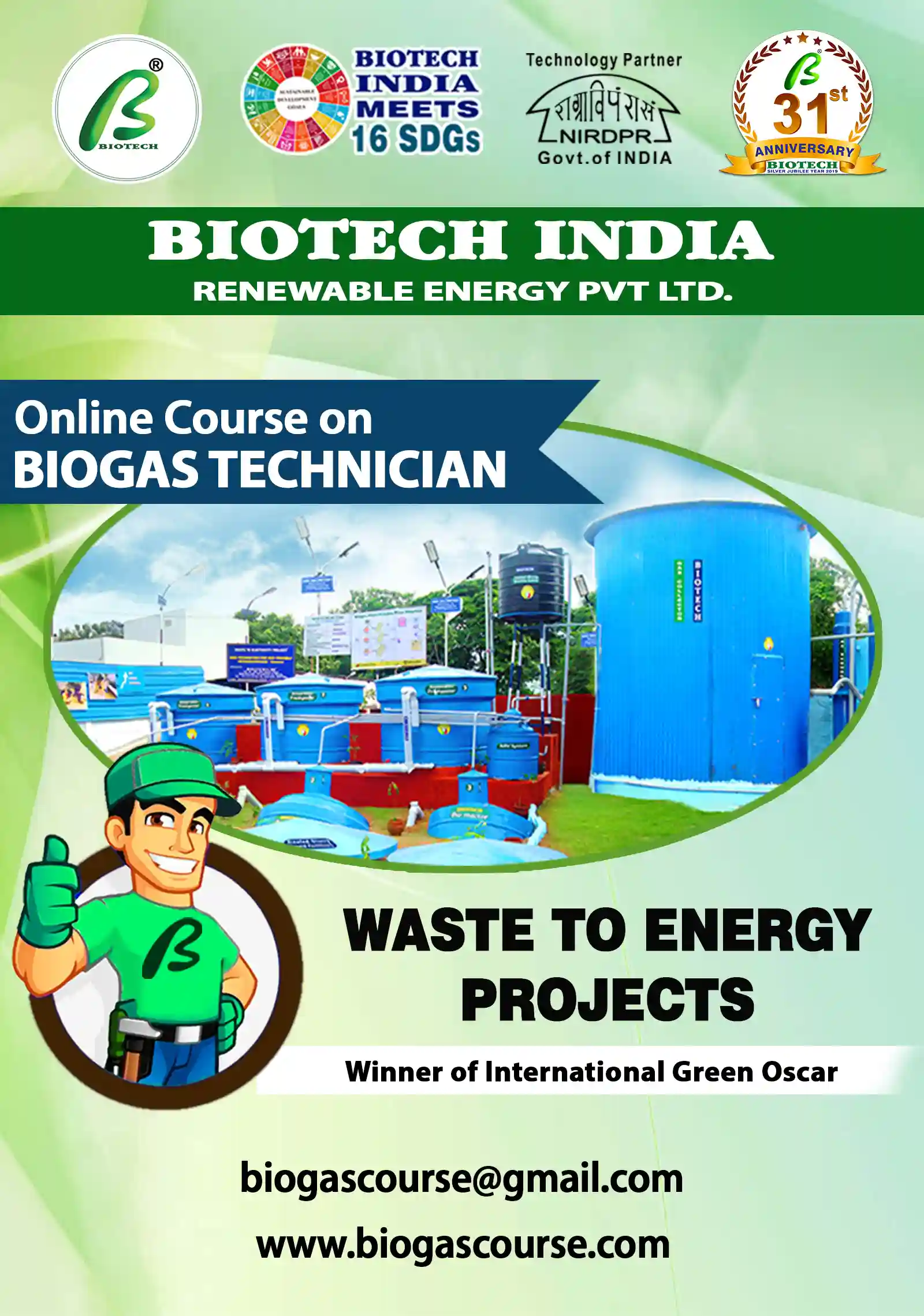 Course on Biogas technician
