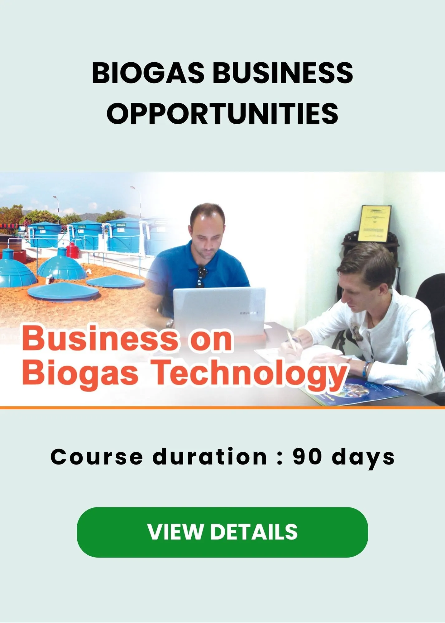 BIOGAS BUSINESS OPPORTUNITIES